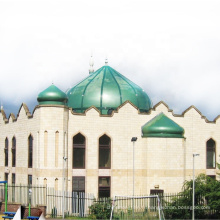 Toit renforcé en fibre de verre Dômes de mosquée en métal incurvé